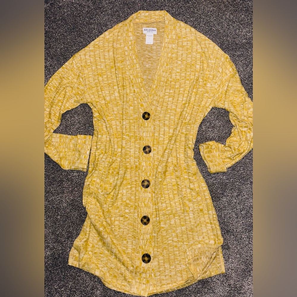 Arizona Jean Company |  V Neck | Button Down | Cardigan Sweater | MED | NWOT |